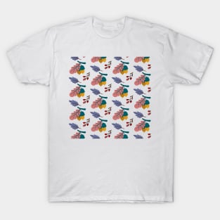 retro falling leaves 3 T-Shirt